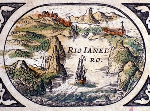Näkymä Rio de Janeiroon, Brasiliaan, 1600